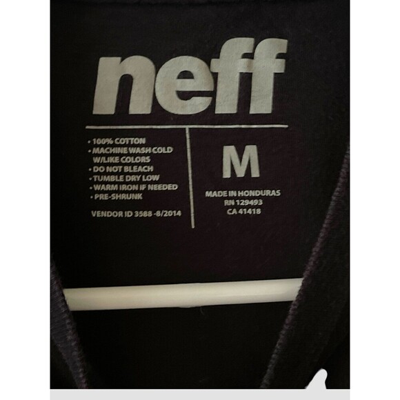 Neff Graphic T-Shirt Adult Medium Vintage Black Y2K - Picture 4 of 4